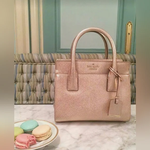 NWT Set Kate Spade Cameron Street Mini Candace Bag & Stacy Wallet Rose Gold NEW - Picture 16 of 16